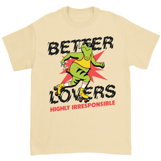 Yellow Roller Skating Frog T-Shirt